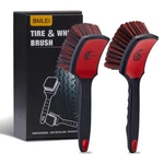 Bmlei Wheel Tire Brush Set, 2 Pack Car Cleaner Red&black. Fixed Price $23.99.