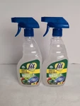 2X Fit Organic Fruit And Vegetable Wash Spray Bottle Clear, 16 Fl Oz. Fixed Price $19.00.