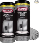 Weiman 12 Oz. 3-PACK Stainless Steel Cleaner Wipes. Fixed Price $33.99.