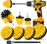 Drill Brush Attachment Set, 7 Pack 1/4IN Power Scrubber + Extend Long Rod,. Fixed Price $20.68.