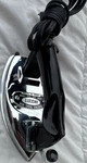 Vintage Anscott Electric Travel Iron, 110V Corded, Silver & Black,. Fixed Price $45.00.