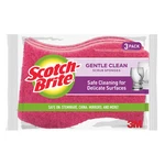 Scotch-brite Gentle Clean Scrub Sponge: 3-PACK (red). Fixed Price $8.99.
