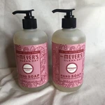 Lot Of 2 Mrs Meyers Clean Hand Soap Peppermint Scent Limited Edition Holiday. Fixed Price $19.90.