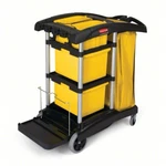 Rubbermaid FG9T7500BLA High-security Cleaning Cart Black. Fixed Price $300.00.