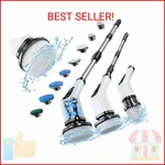 Leebein Electric Spin Scrubber, Cordless Cleaning Brush With 8 Replaceable. Fixed Price $52.39.