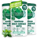 Seventh Generation Multi Purpose Wipes All 70 Count (pack Of 3), White. Fixed Price $30.25.