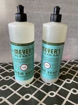 Mrs. Meyer's Clean Day Dish Soap Liquid Basil - 16 Fl Oz Lot Of Two (2) New. Fixed Price $13.95.