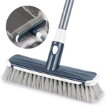 Floor Scrubber With Long Handle, 2 1 Scrubbing Brush Stiff Bristle Shower .... Fixed Price $21.51.