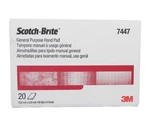3M 7447 Scotch-brite General Purpose Hand 6" X 9" 20 Pads, Free Shipping. Fixed Price $24.94.