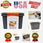Eco-friendly Food Scrap Collector & Freezer Compost Bin Slate Silicone Design. Fixed Price $35.99.