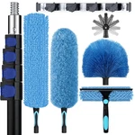 Ceiling Duster Kit 36FT Heavy Duty Extension Pole Blue Squeegee 2507 High. Fixed Price $209.99.