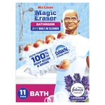Mr. Magic Eraser 2-IN-1 Bathroom Cleaner Sponge, Lavender, 11 Ct.. Fixed Price $25.73.