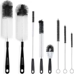 Alink 8-PACK Bottle Cleaning Brush Set Long Handle Black Cleaner For Wa. Fixed Price $14.12.