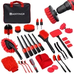 Mianyingr 32PCS Red Car Detailing Kit Brush Set & Cleaning With Drill.... Fixed Price $37.83.