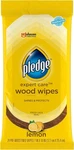Pledge Expert Care Enhancing Wood Wipes, Lemon Scent, 24 Count. Fixed Price $10.99.