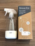 Grove Co. Glass Spray Bottle 16OZ White Silicone Sleeve W/ Nozzle. Fixed Price $7.99.