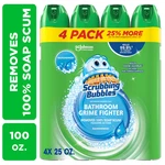 Scrubbing Bubbles Foaming Bathroom Cleaner, Rainshower (25 Oz., 4 Pk.). Fixed Price $19.99.