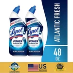 Lysol Power Toilet Bowl Cleaner Atlantic Fresh 24OZ 2-PACK Disinfecting Gel. Fixed Price $7.85.