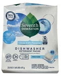 Seventh Generation Free & Clear Natural Dishwasher Detergent Packs - 45CT. Fixed Price $17.99.