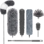 Delux Microfiber Feather DUSTER,7 Pcs Reusable Bendable Washable Cobweb. Fixed Price $46.99.