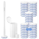 Disposable Toilet Bowl Brush With 40 Toilte Wand Refills Cleaner. Fixed Price $33.92.