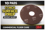 3M 17IN Surface Prep Floor Pads 10/CASE Commercial Recoat SPP17. Fixed Price $159.88.