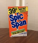 Spic And Span Vintage 1980'S Big Job Floor Cleaner 16 Oz Full Box Powder Prop. Fixed Price $27.99.