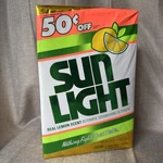 King Size Vintage Sun Light Automatic Dishwasher Detergent 50 Oz 1987 Prop 80. Fixed Price $42.99.