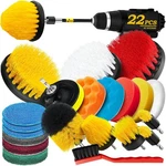 Holikme 22PACK Drill Brush Attachments Set,scrub & Sponge, Buffing Pads,pow. Fixed Price $25.60.