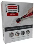 Rubbermaid Scrubber W/ 4 Oscilation Heads - Battery Powered 5 Piece Kit. Fixed Price $13.99.