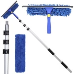 2-IN-1 Window Squeegee Kit W/ 4 12FT Telescopic Pole & Reusable Sleeves. Fixed Price $67.00.