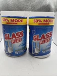 2 Pack - Glass Plus Window And Mirror Cleaning Presoaked Wipes 160 Count Each. Fixed Price $19.99.