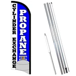 Propane Cylinder Exchange Premium Windless Feather Flag Bundle (complete Kit). Fixed Price $69.99.