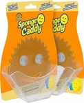 Scrub Daddy Sponge Holder Kitchen Sink Caddy Suction Clear Pack Of 2. Fixed Price $15.50.