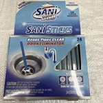 New Sealed Sani 360 Sticks Odor Eliminator 24 Unscented. Fixed Price $12.39.