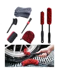 Premium 7PCS Car Wheel Rims Detail Cleaning Pro Wash Kit, Mitt, Ti.... Fixed Price $30.87.