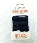 Sofsol Black 60" / 152CM Shoe Laces. Fixed Price $6.00.