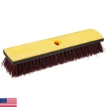 Amazon Basics 12" Deck Rectangular Brush With Soft Bumper, Black & Yellow. Fixed Price $53.37.