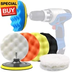 6 Inch Car Polishing & Buffing Sponge Pads Kit Wool Bonnet For Household El. Fixed Price $33.76.