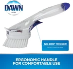 Dawn Fillable Kitchen Dish Brush No- Drip, Clear. Fixed Price $13.99.