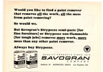 1964 Print Ad Savogran Company Paint Remover Strypeeze Semi-paste. Fixed Price $7.46.