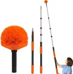 Buyplus 26FT Reach Cobweb Duster, Outdoor Spider Cleaner Brush With Profe.... Fixed Price $81.26.