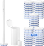 Disposable Toilet Bowl Brush With 40 Toilte Wand Refills Cleaner. Fixed Price $26.16.