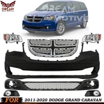 Front Bumper Cover & Grille Assembly For 2011-2020 Dodge Grand Caravan Ram C/v. Fixed Price $489.00.