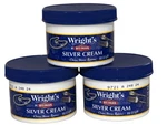 Wrights Silver Cream By Weiman 8 Oz - Cleans Shines & Restores Lot Of 3. Fixed Price $45.00.