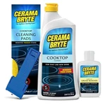 Cerama Bryte Best Value Kit Ceramic Cooktop Cleaner 28OZ, Scraper, 10 Pads,. Fixed Price $32.80.