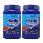 Pack Of 2X Finish Powerball Automatic Dishwasher Detergent, 84 Tabs. Fixed Price $49.99.