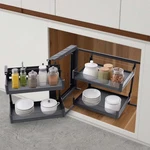 2 Tiers Swing Tray Blind Corner Cabinet Pull Out For 14 Inch Organizer. Fixed Price $185.35.
