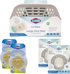 Clorox Keptclean Kitchen Sink Organization Refresh Set Mat With Rinse Rack Tha. Fixed Price $58.97.