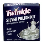 Twinkle No Scent Silver Polish 4.4OZ Cream W/ Applicator Sponge Remove Scratches. Fixed Price $12.99.